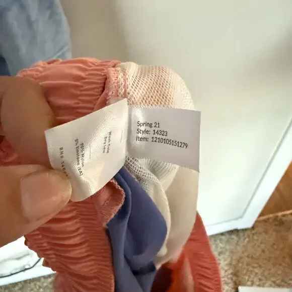 Marine Layer Men Laird Swim Trunks Medium Inseam 5" Drawstring Colorblock Beach - Picture 4 of 6